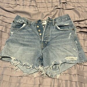 aritzia agolde jean shorts